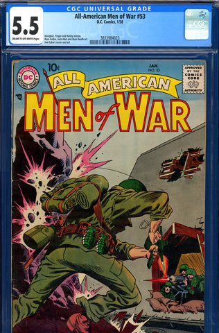 All-American Men of War #53 CGC graded 5.5  - Kubert cover/art - SOLD!