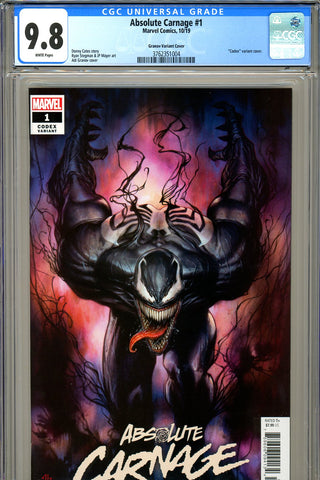 Absolute Carnage #1 CGC graded 9.8 Granov Variant HIGHEST GRADED - SOLD!