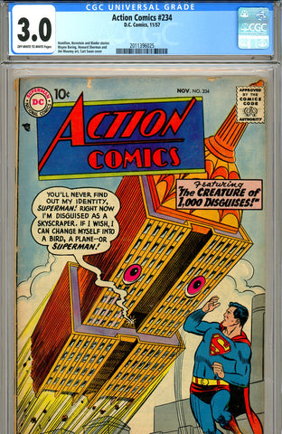 Action Comics #234 CGC graded 3.0 SOLD!