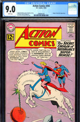 Action Comics #293 CGC graded 9.0 origin of Comet  white pages  SOLD!