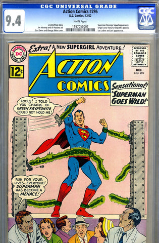 Action Comics #295   CGC graded 9.4 - SOLD