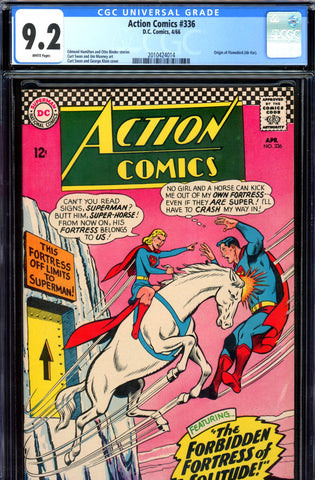 Action Comics #336 CGC graded 9.2 - white pages - SOLD!