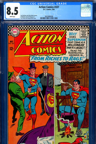 Action Comics #337 CGC graded 8.5  Swan/Klein cover -SOLD!
