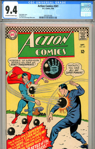 Action Comics #341 CGC graded 9.4 - SOLD!