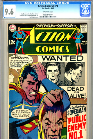 Action Comics #374 CGC graded 9.6 - Neal Adams cover