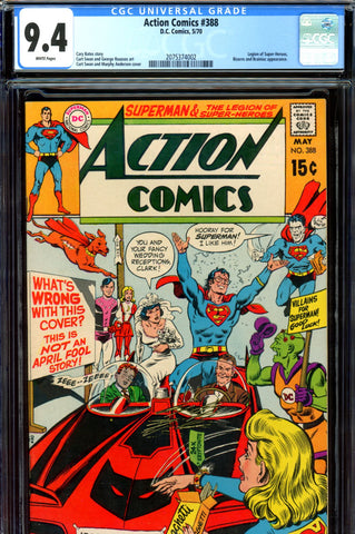Action Comics #388 CGC graded 9.4 - Legion story - SOLD!
