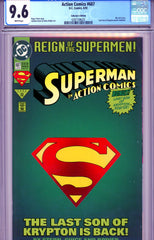 Action Comics #687 CGC graded 9.6 die cut cover - SOLD!