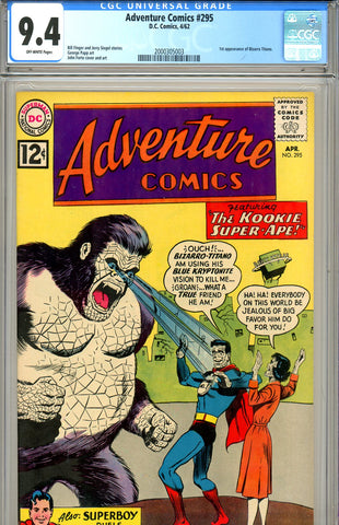 Adventure Comics #295 CGC graded 9.4 first Bizarro Titano - SOLD!