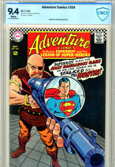 Adventure Comics #358 CBCS graded 9.4 - white pages