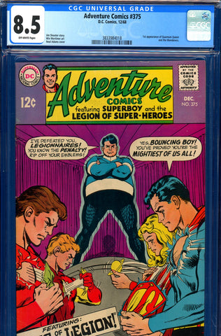 Adventure Comics #375 CGC graded 8.5 first Quantum Queen