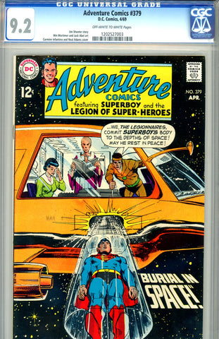 Adventure Comics #379   CGC graded 9.2 Neal Adams cover - SOLD!
