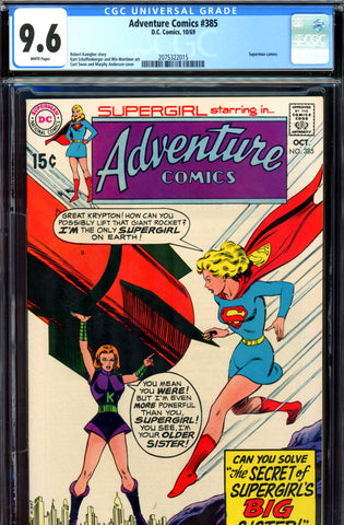 Adventure Comics #385 CGC graded 9.6 HG SOLD!