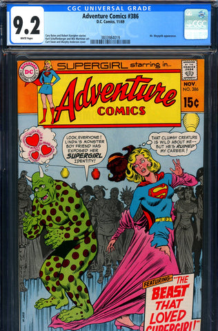 Adventure Comics #386 CGC graded 9.2  Swan/Anderson cover - SOLD!