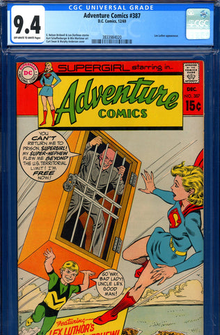 Adventure Comics #387 CGC graded 9.4  Luthor cover/story - SOLD!