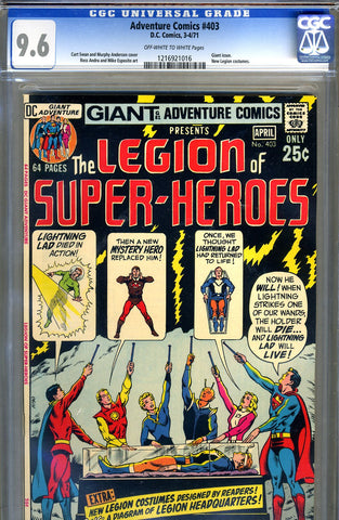 Adventure Comics #403   CGC graded 9.6 - new Legion costumes - SOLD!