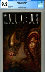 Aliens: Earth War #1 CGC graded 9.2 - painted cover