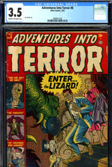 Adventures Into Terror #8 CGC graded 3.5 - Lizard prototype - SOLD!