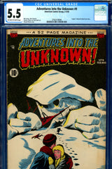 Adventures Into the Unknown #09 CGC 5.5  Moritz cover