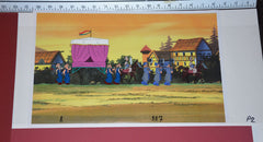 Original production cel -"Aladdin"- by Golden Films 034 OVER-SIZED 22" x 9"