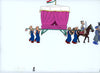 Original production cel -"Aladdin"- by Golden Films 034 OVER-SIZED 22" x 9"