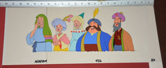 Original production cel -"Aladdin"- by Golden Films 039 OVER-SIZED 21.50" x 9"