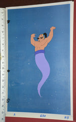 Original production cel -"Aladdin"- by Golden Films 042 OVER-SIZED 18" x 10.50"
