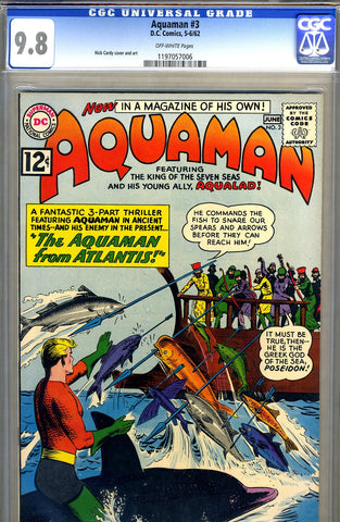 Aquaman #03   CGC graded 9.8 - HIGHEST GRADED - SOLD!