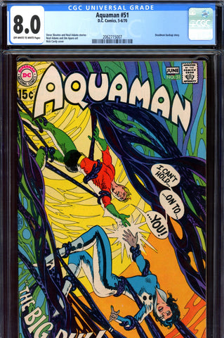 Aquaman #51 CGC graded 8.0 - Nick Cardy cover - SOLD!