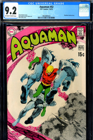 Aquaman #52 CGC graded 9.2 - Adams art/Cardy cover - SOLD!