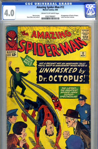 Amazing Spider-Man #012   CGC graded 4.0 - SOLD!