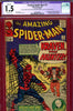Amazing Spider-Man #015 CGC graded 1.5 first appearance of Kraven the Hunter