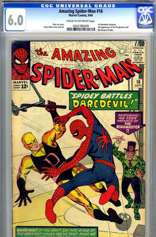 Amazing Spider-Man #016   CGC graded 6.0 - SOLD!
