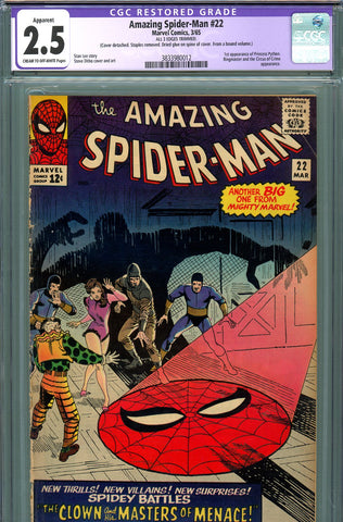 Amazing Spider-Man #022 CGC graded 2.5 first app of Princess Python - SOLD!