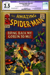 Amazing Spider-Man #027 CGC graded 2.5 Goblin c/s - "death" of Crime-Master - SOLD!