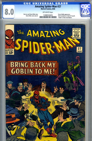 Amazing Spider-Man #027   CGC graded 8.0 - SOLD!