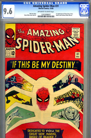 Amazing Spider-Man #031   CGC graded 9.6 - first Gwen Stacy - SOLD!