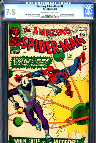 Amazing Spider-Man #036 CGC graded 7.5 origin/first Looter - SOLD!