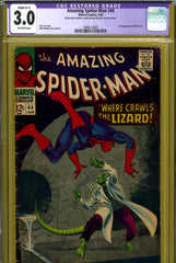 Amazing Spider-Man #044 CGC graded 3.0 2nd appearance of the Lizard