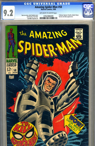 Amazing Spider-Man #058   CGC graded 9.2 - SOLD