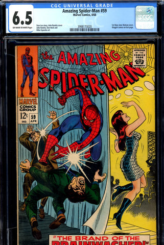 Amazing Spider-Man #059 CGC graded 6.5 1st Mary Jane cover Romita cover/art - SOLD!