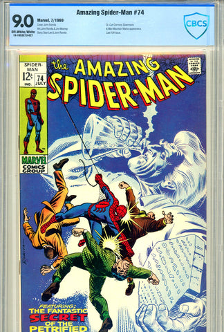 Amazing Spider-Man #074 CBCS graded 9.0 last 12c issue - SOLD!