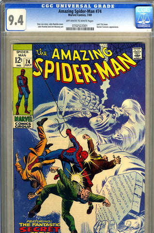 Amazing Spider-Man #074  CGC graded 9.4 - SOLD!