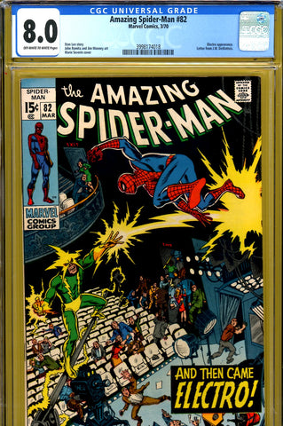 Amazing Spider-Man #082 CGC graded 8.0 Electro cover and story - SOLD!