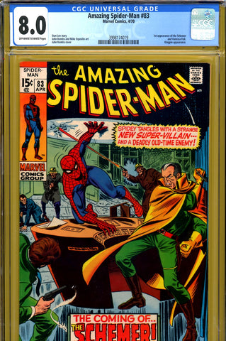 Amazing Spider-Man #083 CGC graded 8.0 1st appearance of the Schemer - SOLD!