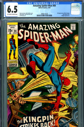 Amazing Spider-Man #084 CGC graded 6.5 2nd appearance of the Schemer - SOLD!