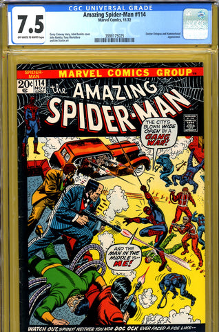 Amazing Spider-Man #114 CGC graded 7.5 2nd appearance of Hammerhead - SOLD!