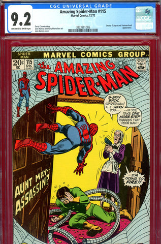 Amazing Spider-Man #115 CGC graded 9.2 Doctor Octopus cover/story - SOLD!