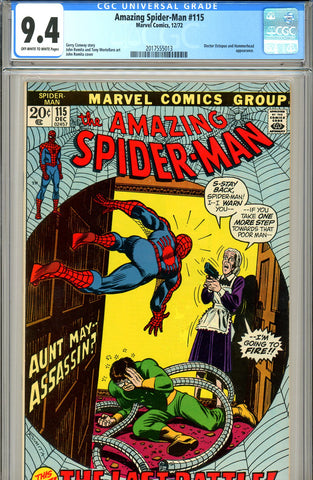 Amazing Spider-Man #115 CGC graded 9.4 Doc Ock c/s SOLD!