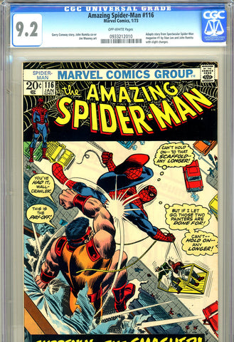 Amazing Spider-Man #116 CGC 9.2 - Romita cover/art - SOLD!