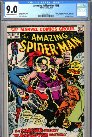 Amazing Spider-Man #118 CGC graded 9.0 John Romita cover - SOLD!